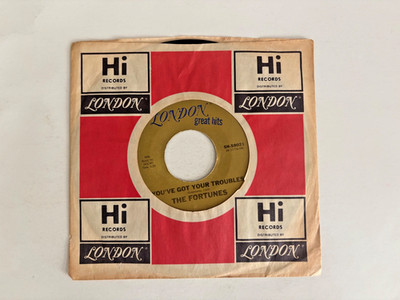 The Fortunes You've Got Your Troubles 45 RPM London Records VG+ Play Test