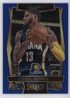 2016-17 Panini Select Concourse Blue Prizm 176/299 Paul George #17 0l1u