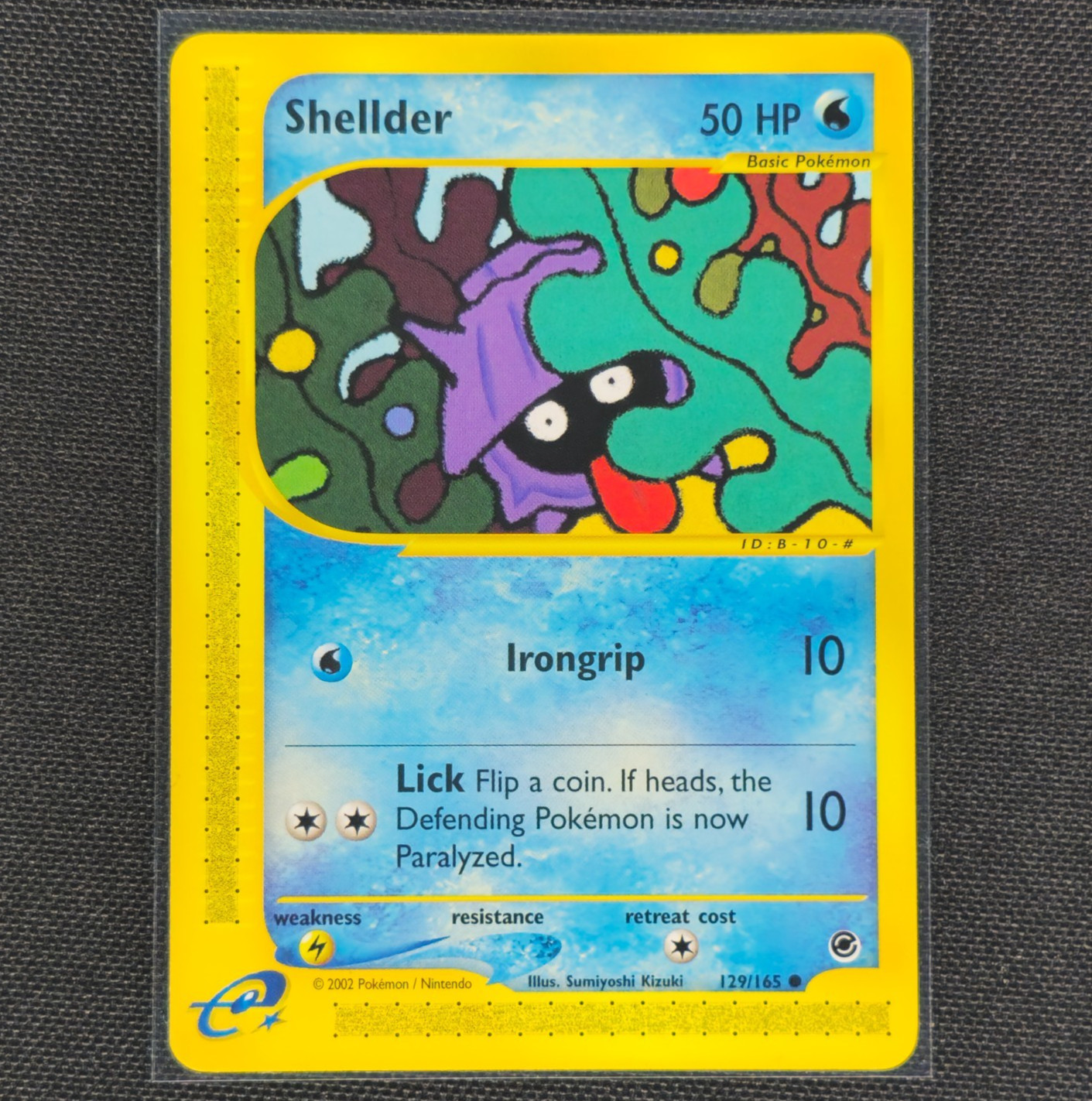 Shellder - 129/165 - Common - Expedition - Pokemon Card - NM/M