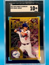 2023 Topps Finest Flashbacks Finest Intimidators Miguel Vargas #159 (RC) SGC 10