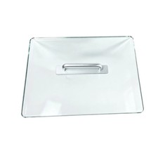 Glass Cooling Plate with Handle Easy-to-Wipe for Crafting, Crafters