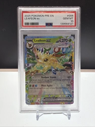 Leafeon ex 006/131 Sv: Prismatic Evolutions Holo PSA 10!