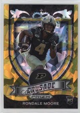 2021 Panini Prizm Draft Picks Crusade Gold Ice Prizm Rondale Moore #171 19zq