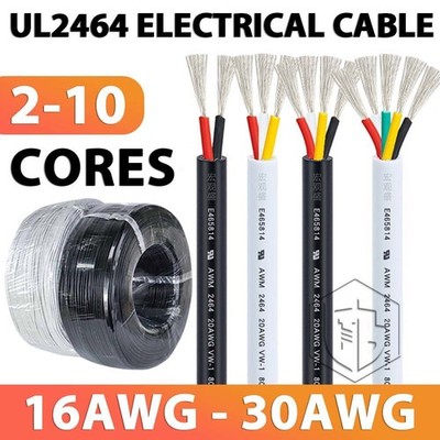 PVC 16-30 AWG Multi Core Cable 2 3 4 5 6 7 8 9 10 Core Signal Power Data Wire