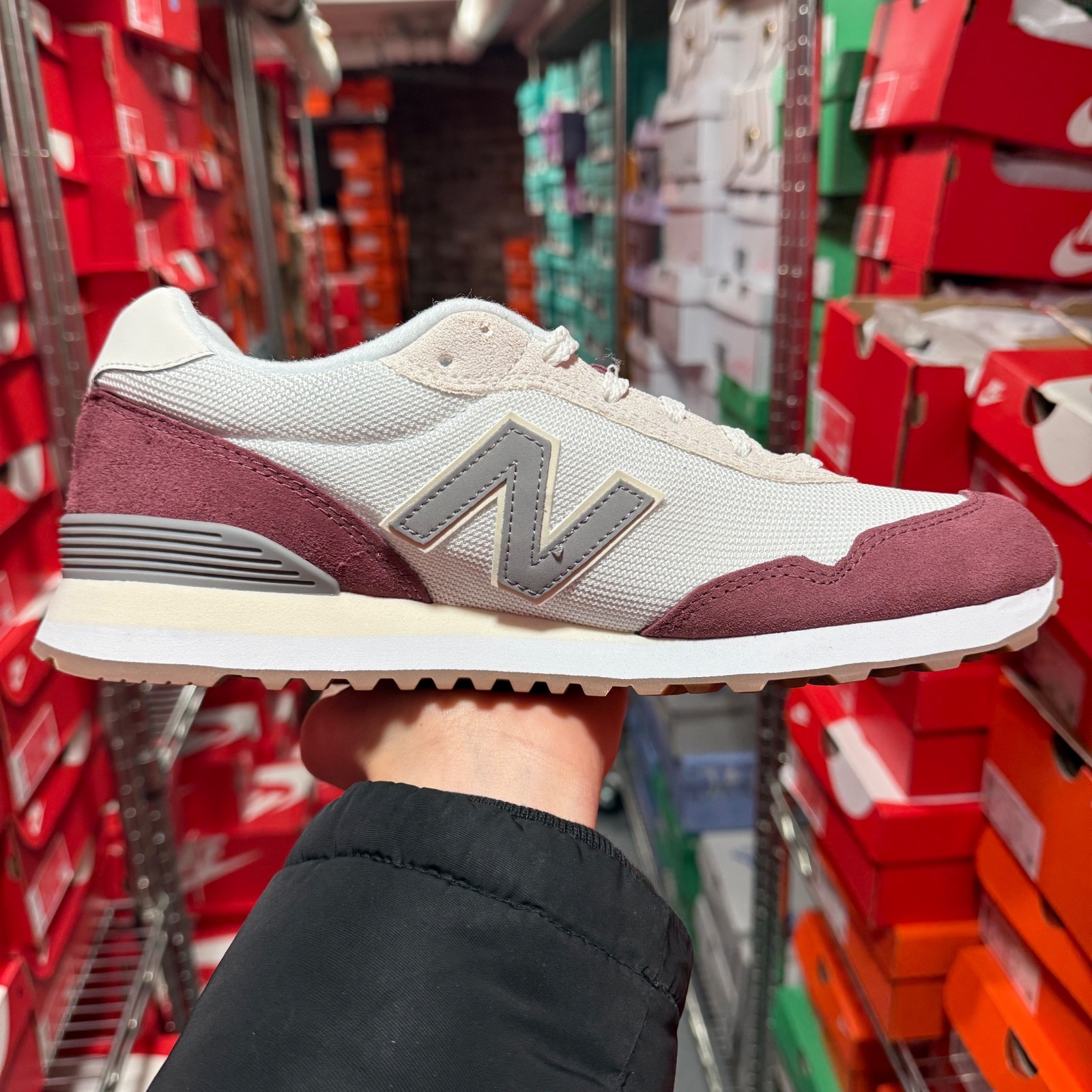 New Balance 515 Men's Size White Red Athletic Shoes ML515TWT thumbnail 8