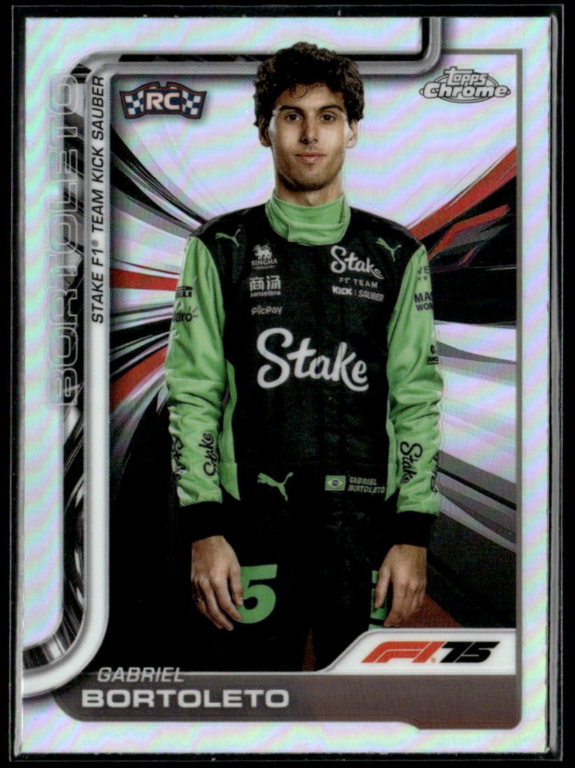 2025 Topps Chrome F1 Gabriel Bortoleto Refractor RC #20