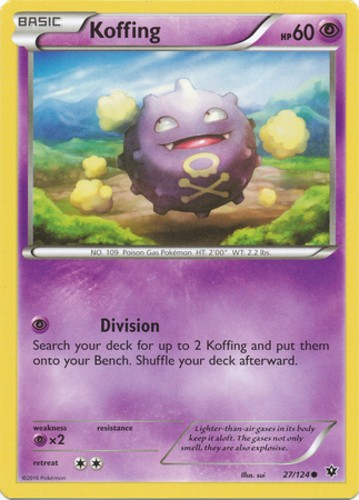 Pokemon - Koffing - 27/124 - Common - XY - Fates Collide - NM