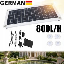 SolarPumpe Brunnen 50W Springbrunnen Pumpenset Akku Garten Teichpumpe 800L/H
