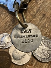 1957 Chevrolet 3100 Key Fob Solid Aluminum ‘57 Stepside Fleetside Chevy