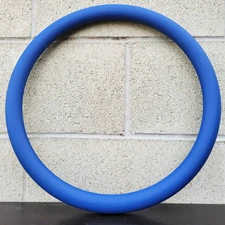 16" Blue Vinyl Steering Wheel Half Wrap