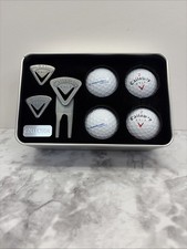 Callaway Golf Ball Collection Divot Marker Sports Collectible Tin Gift Set