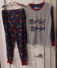 Harry Potter Pajama Set Women Size M Bottom/Top