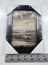 Framed Mini Canvas Wall Art Landscape Picture 5x7 Black Frame Sealed New