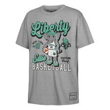 Youth Mitchell & Ness  Heather Gray New York Liberty That Girl T-Shirt