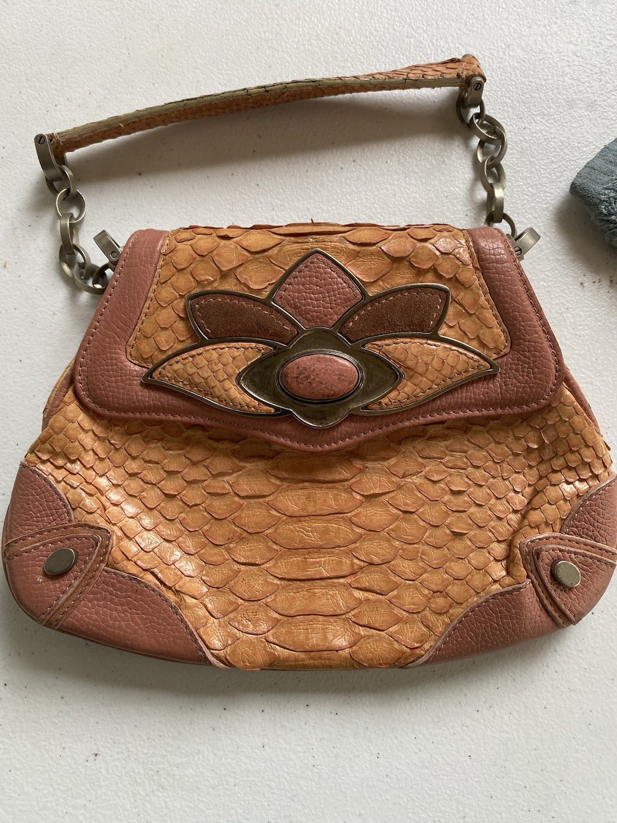Judith Lieber Handbag Rare Python - image 1