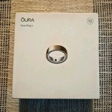  URA Oura Ring 4 Gold Size 10 Activity Tracker Smart Ring Bluetooth