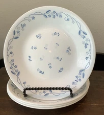 SET OF 4 Corelle Provincial Blue Floral Bread Plates 6-3/4” GUC, PRETTY