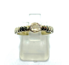 Sterling Silver Polki Diamond Solitaire Ring Size O (US 7 1/4)