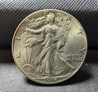 1916-S Walking Liberty Half Dollar USA Silver 50c Coin