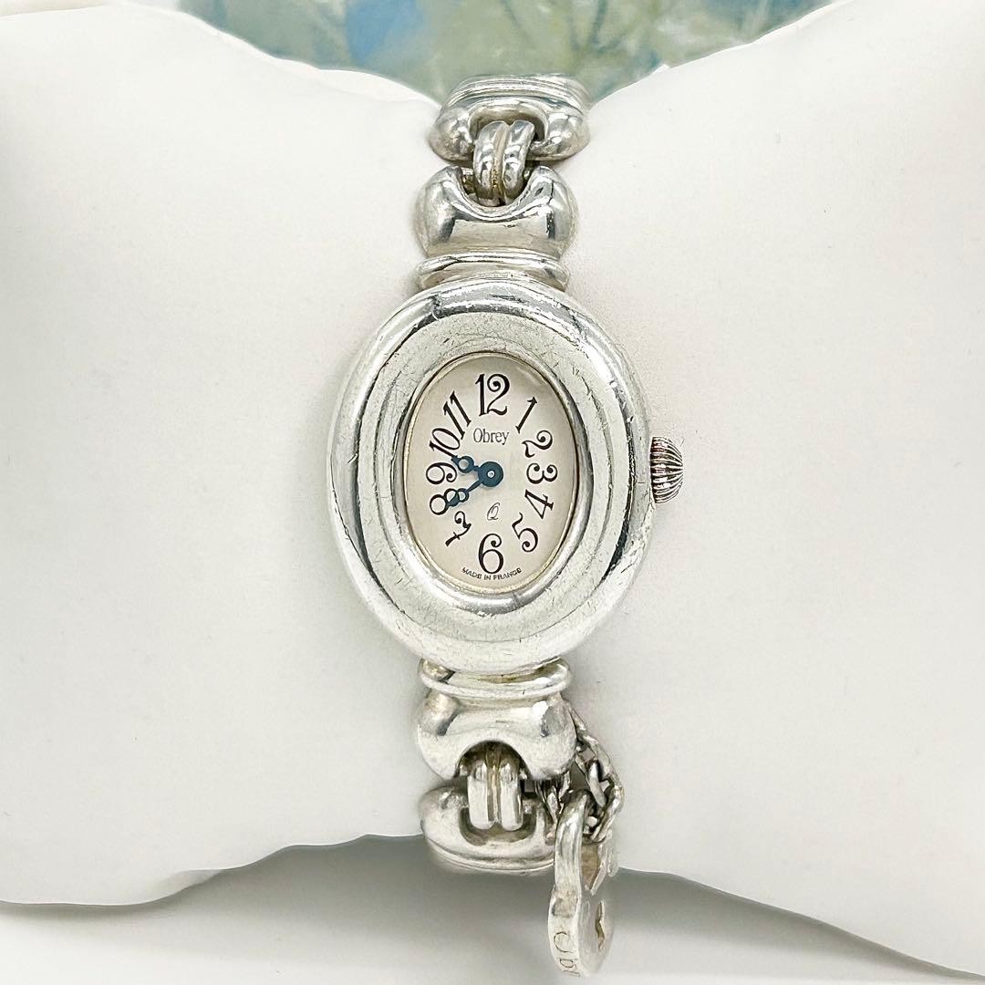 Obrey Silver Solid Silver Quartz Watch Unisex Used - image 2