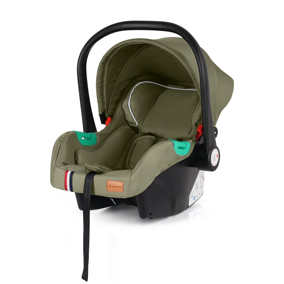 Newborn Pram Baby Buggy 3 in1 Travel System Carry Cot Car Seat Foldable Stroller - Image 4 of 4