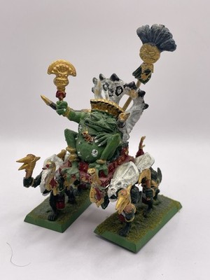 Vintage Warhammer Fantasy Lizardmen Slann Mage Priest Metal OOP