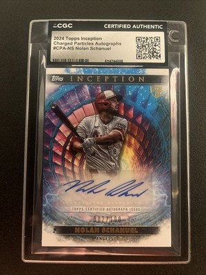 Nolan Schanuel 2024 Topps Inception Charged Particles Auto 2/100 Rookie RC
