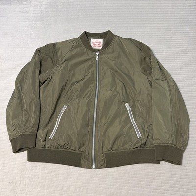 Men's Levi's Levi Strauss & Co. Green Bomber Jacket Size XLarge