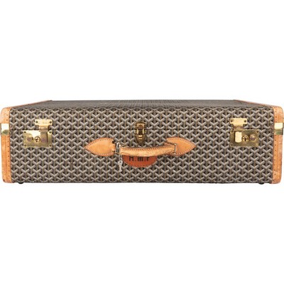 Goyard Goyardine Monogram Suitcase 80 Trunk Koffer Koffer Gepäck
