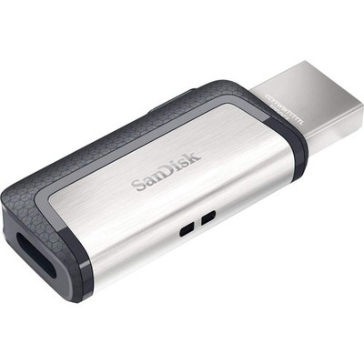 SanDisk Ultra 128GB Dual Type-C USB 3.1 Flash 128GB, USB-C Silbergrau 