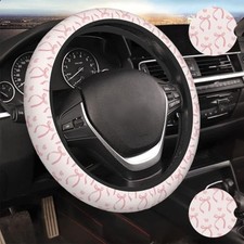 Steering Wheel Cover Cute Car Accessories Pink Bow