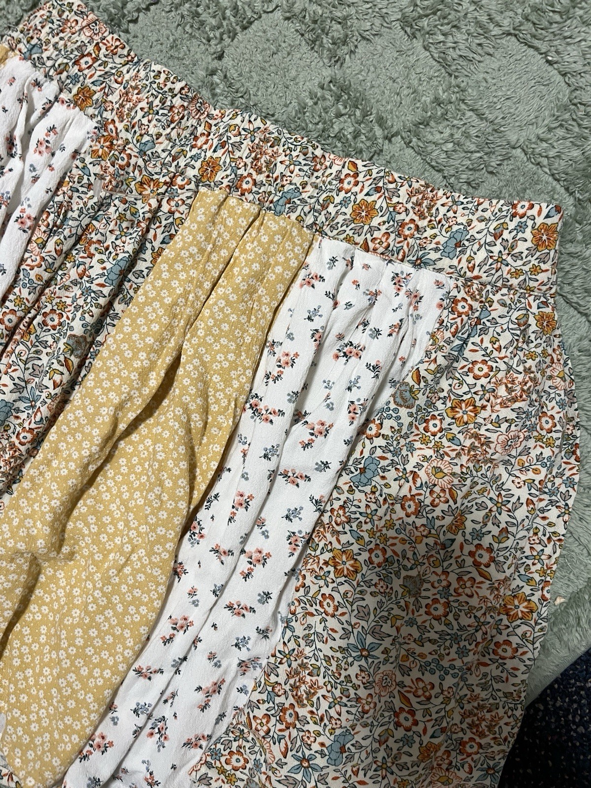 Cottagecore American Eagle Patchwork Skirt Boho F… - image 1