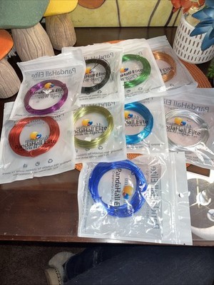 Pandahall Elite Aluminum Craft Wire 9 Rolls. Multi Colors