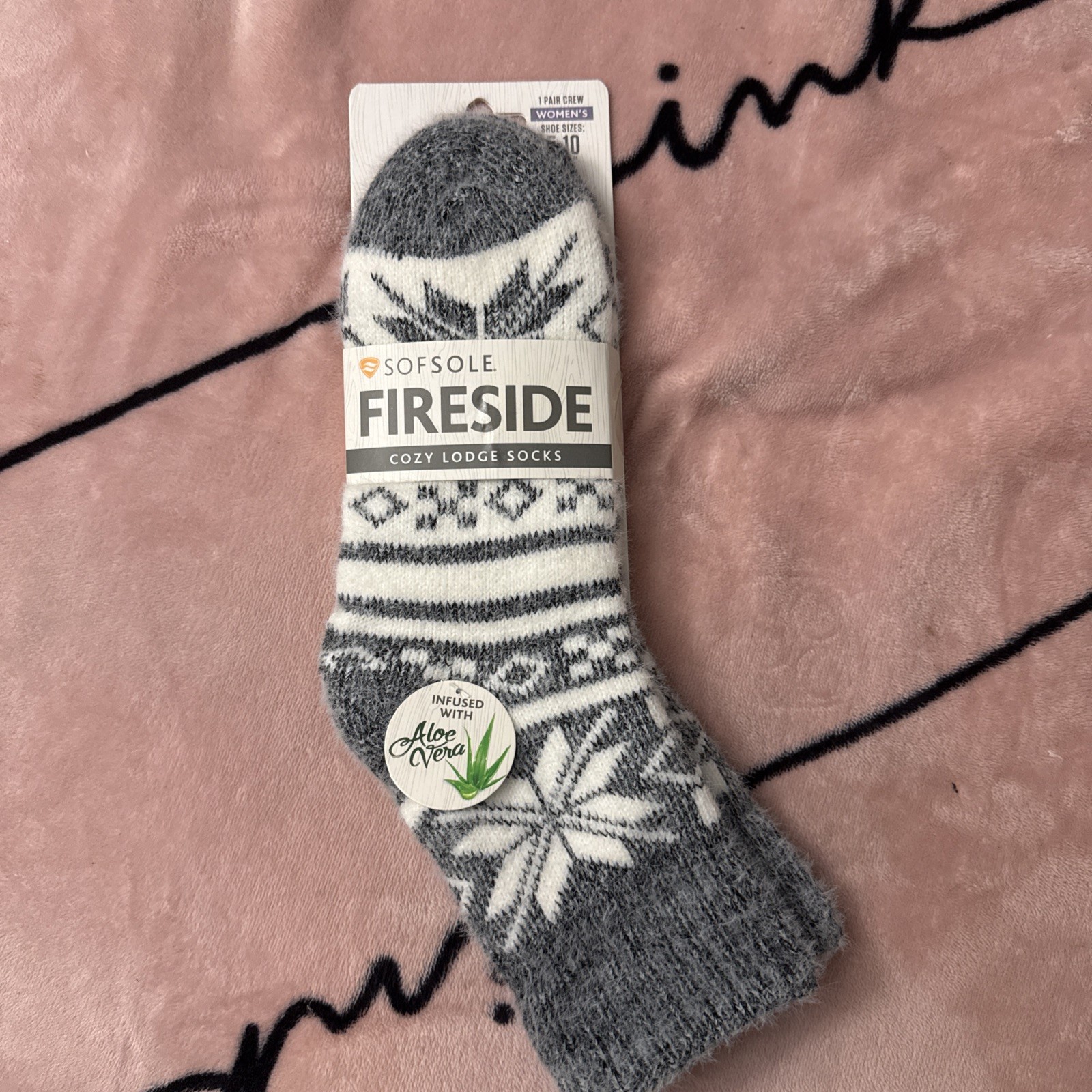 SAOLA Sof Sole Calzini Donna Fireside Ultra Caldi Accoglienti Crew Medium