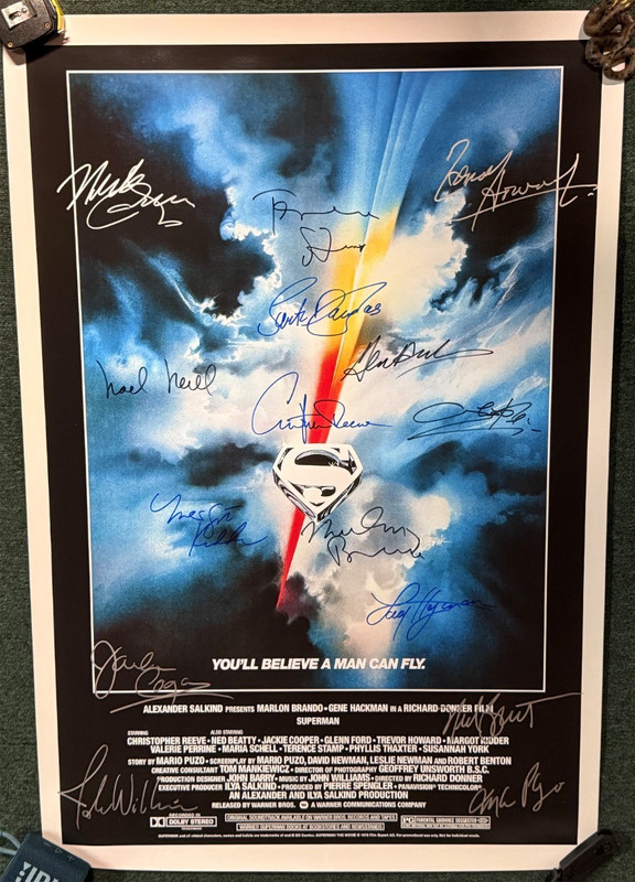 SUPERMAN Super Lot - 22 Total Signatures