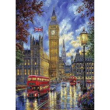 London Street Diamond Art Kits for Adults, Big Ben Diamond Painting Kits for ...