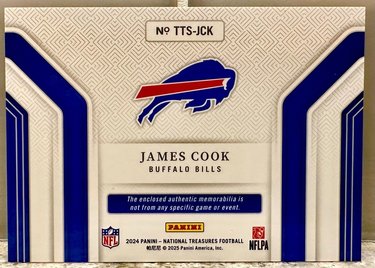 【レア本！希少】ThomasCook Continental Tible 2024 Panini National Treasures - Tremendous Treasures James Cook