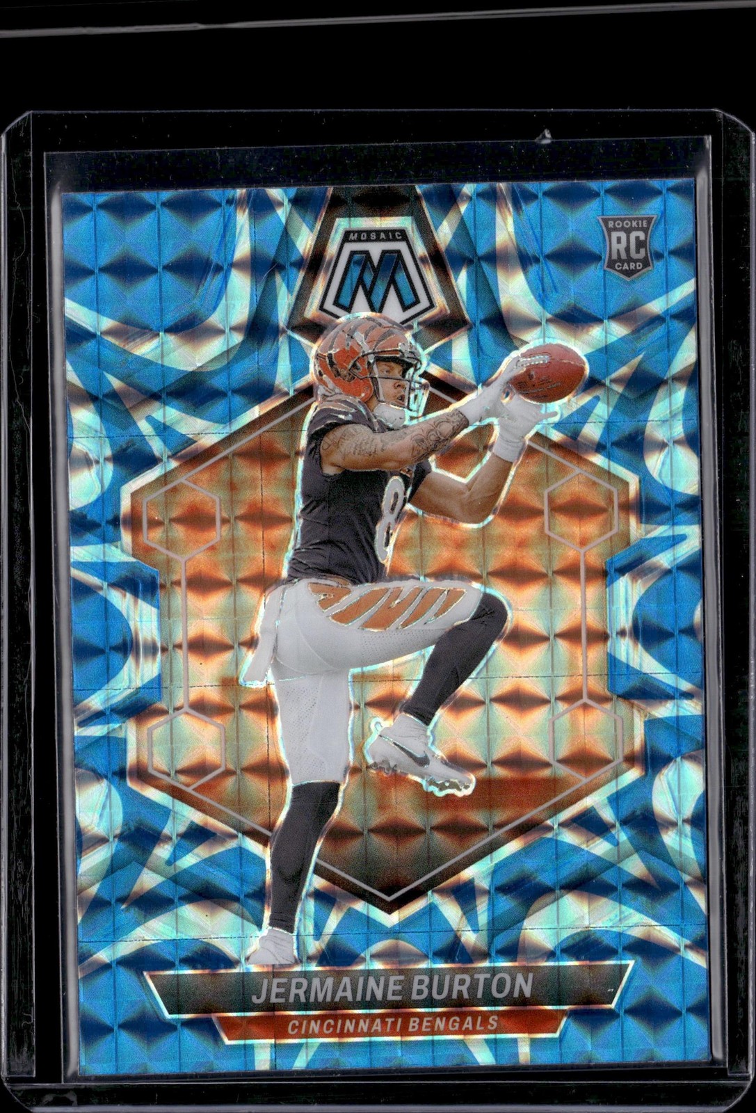 2024 Panini Mosaic #366 Jermaine Burton Mosaic Reactive Blue Pal's Sports Cards