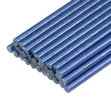 Mini Hot Glue Gun Sticks 4-inch x 0.27-inch for Glue Guns, Glitter Blue 30pcs 0.31 per stick