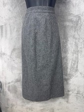 Sag Harbor Womens Academia Midi Pencil Skirt 14 Gray Classic Neutral Office