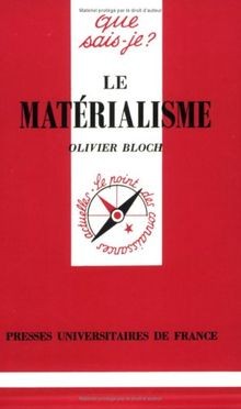 Le Matérialisme von Bloch, Olivier, Que sais-je? | Buch | Zustand gut