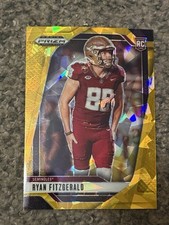 2025 Panini Prizm Draft Picks - Ryan Fitzgerald #27 Gold Ice Prizm (RC)