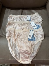 Carole Flattering Fit Undies Size 6 Nylon Brief 3 Pair Hi - Cut 943