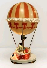 VINTAGE 1972  DOLLY TOY CO NURSERY HOT AIR BALLOON LAMP 17" WORKS