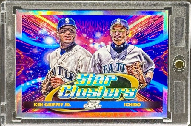 Ken Griffey Jr. Ichiro Suzuki DUAL REFRACTOR MARINERS MINT