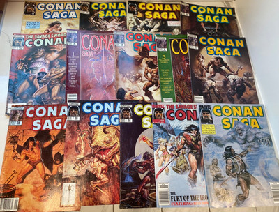 CONAN SAGA Lot of 14 Issues See Pics