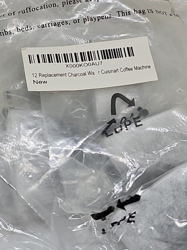 12 Pack Replacement Charcoal Water Filters for All Cuisinart Coffee Machines +5 - Picture 3 of 4