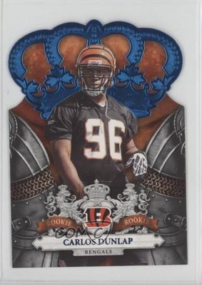 2010 Panini Crown Royale Rookie Blue /100 Carlos Dunlap #114 Rookie RC 0r4