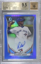2014 Bowman Chrome Prospect Blue Refractor /150 Richard Urena BGS 9.5 Auto 03xg
