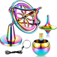 3 Pcs Precision Gyroscope Toy Spinner Top anti Gravity Metal Balance Spinner Toy